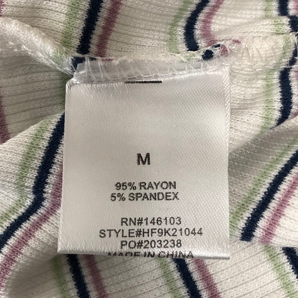 Hippie Rose striped mock neck tee, NWT, medium - Picture 8 of 8